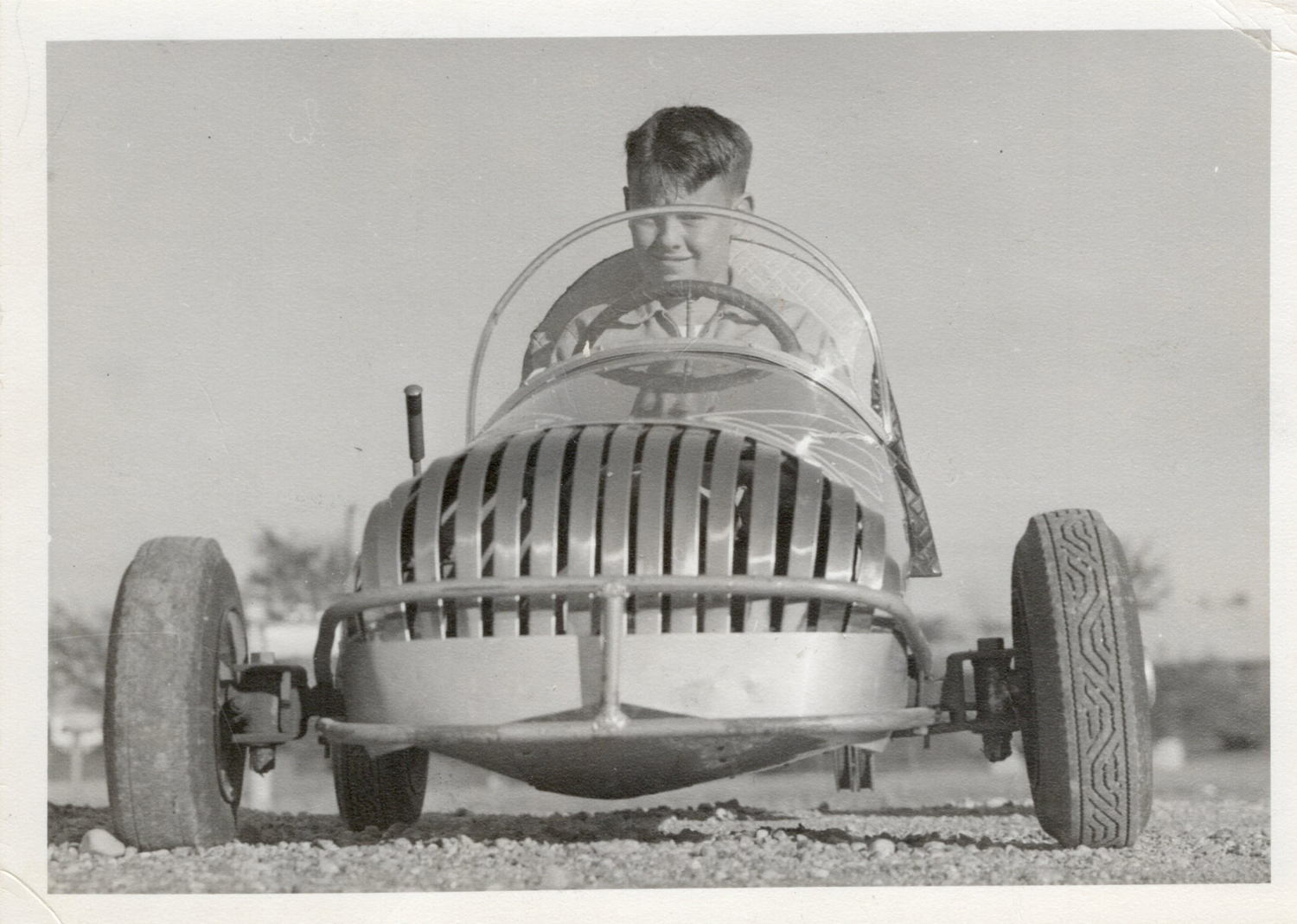 Dad and his Quarter Midget Race Car – 1954